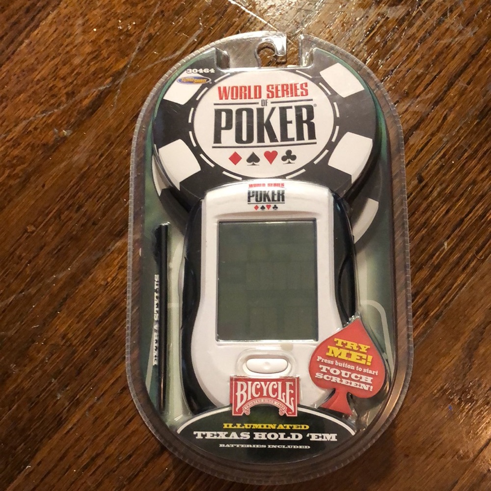 World Series of Poker Bicycle Illuminated Texas Hold 'Em Handheld NEW